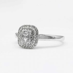 Infinity X.O Diamond Ring in Sterling Silver